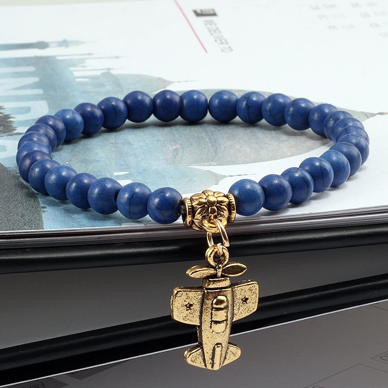 Минималистичный браслет с бусинами из натурального камня модные ювелирные