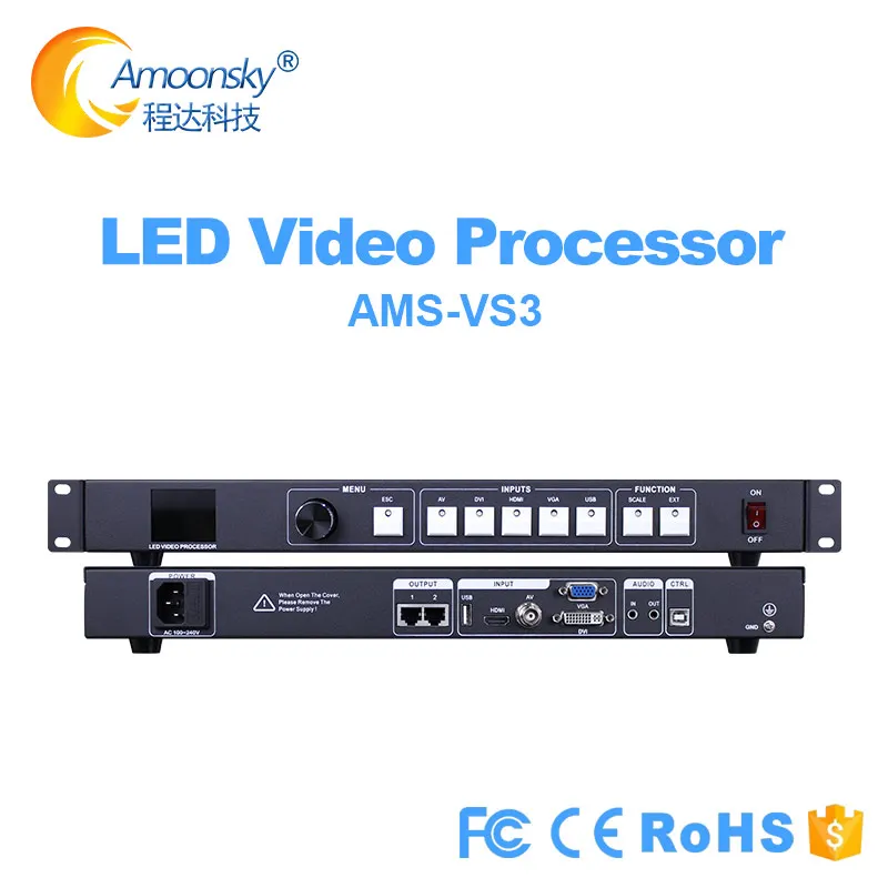 VS3 led видео контроллер с синхронизацией отправка карты сравнить huidu vp210 vp410 3 в 1