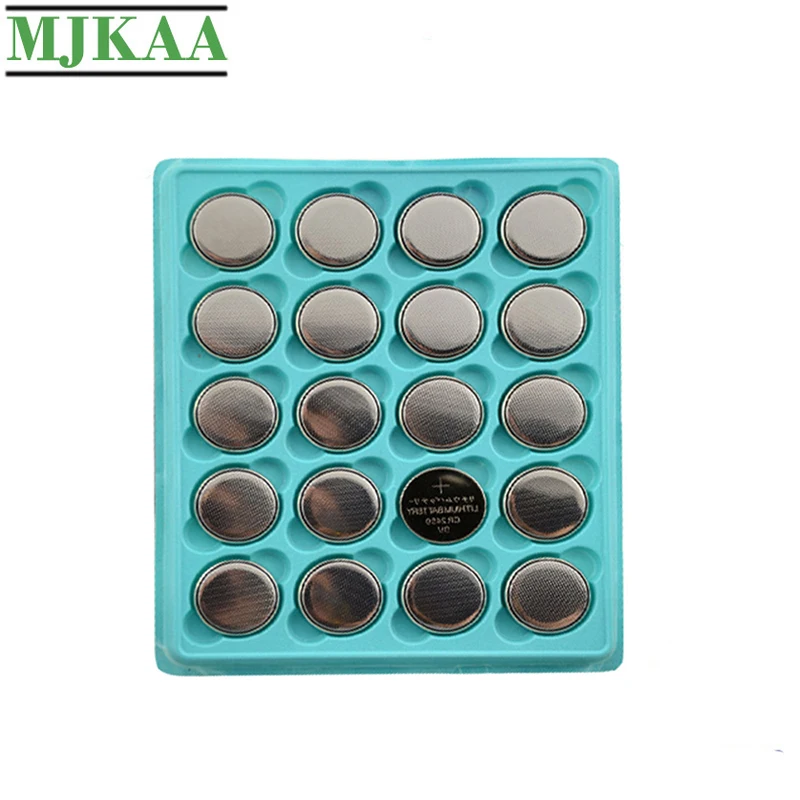 MJKAA 20 шт. CR2450 3 в кнопочные батареи KCR2450 5029LC LM2450 элемент монет литиевая батарея CR 2450