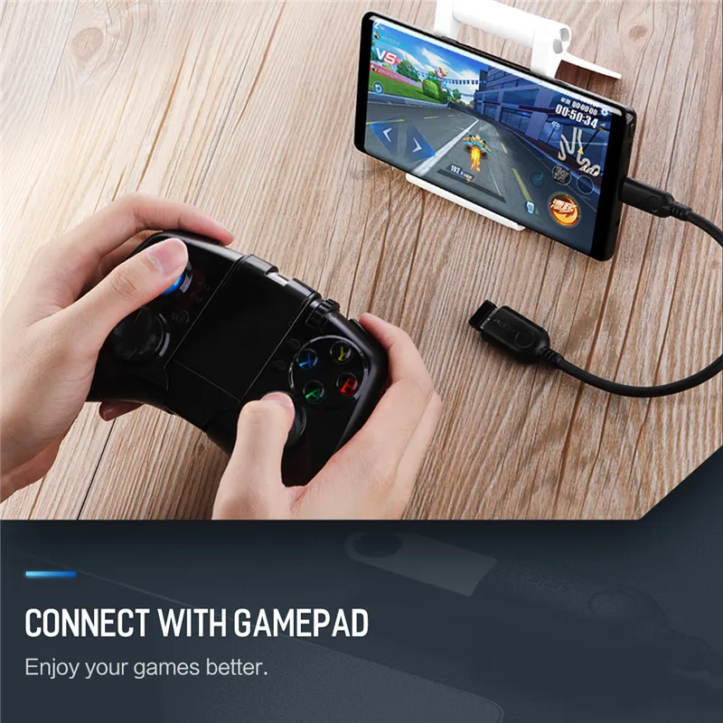 ROCK OTG Micro USB кабель адаптер для Xiaomi Redmi Samsung зарядный конвертер Женский Кабельный