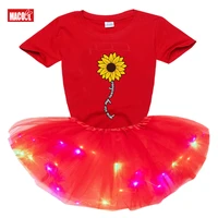 2020 new summer cotton baby girls cartoon long sleeves dress childrens clothing kids princess dresses casual clothes 2 8years