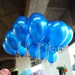 100 шт. 10 дюймов на день рождения воздушные шары латексные шары золото Красного/розового/голубого цвета с жемчугом Свадебная вечеринка Шар Детские игрушки Воздушные шары - Цвет: Navy blue