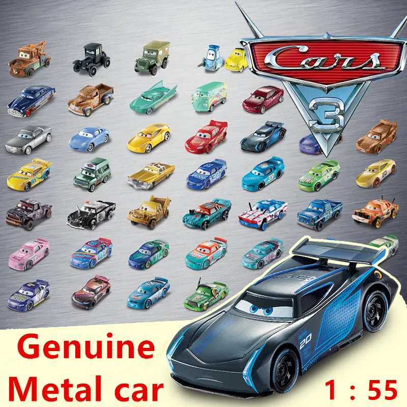 Disney Pixar cars 3 настоящий металлический автомобиль молния McQueen Круз Рамирез Джексон шторм 1:55 Модель автомобиль мальчик подарок на день рождения высокое качество