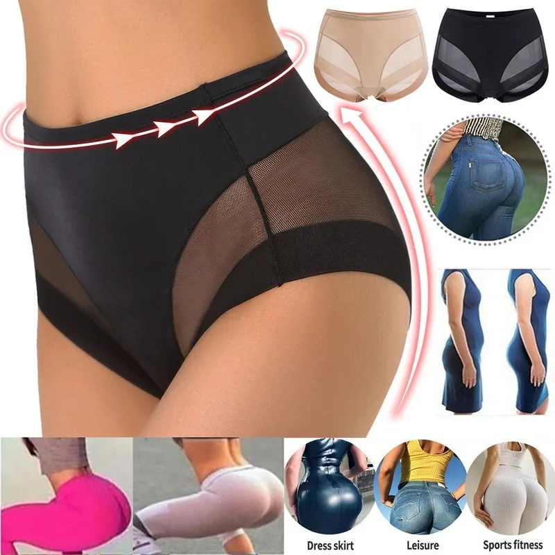 

Seamfree Breathable Mesh Intimates Body Shaping Panties Female Pants High Elastic Control Brief Slimming Belly Underwear Shaper