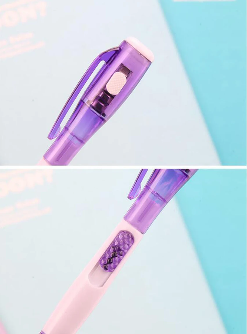 1pc Magic 2 In 1 Light Flashlight Combo Stationery Marker Penlight Highlighter Invisible Ink Pen With Battery