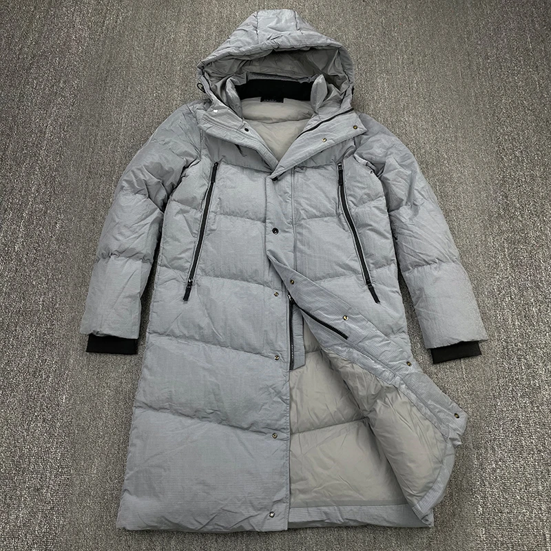 CPTOPSTONEY COMPANY  Winter new mens long windbreaker down jacket fashion brand high quality jacket Heated puff jacket