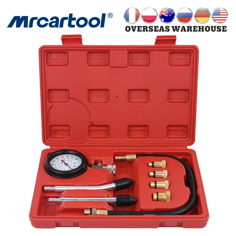 Манометр MRCARTOOL для измерения давления двигателя портативный измеритель в