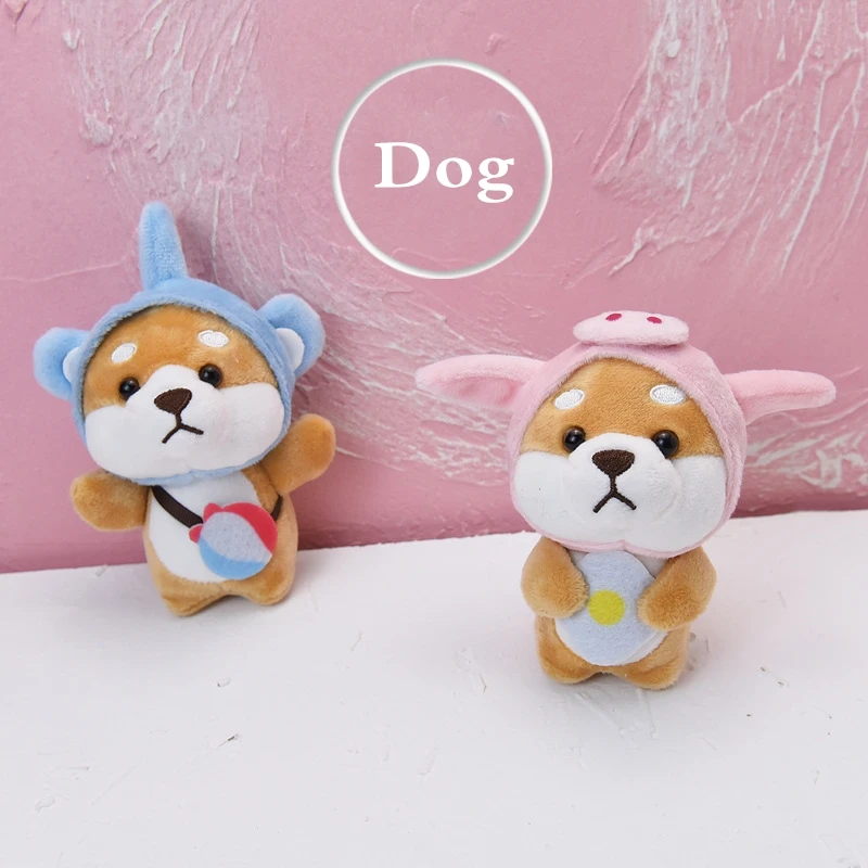 Милые корги куклы плюшевые милые брелки мультфильм чучела животные одевать