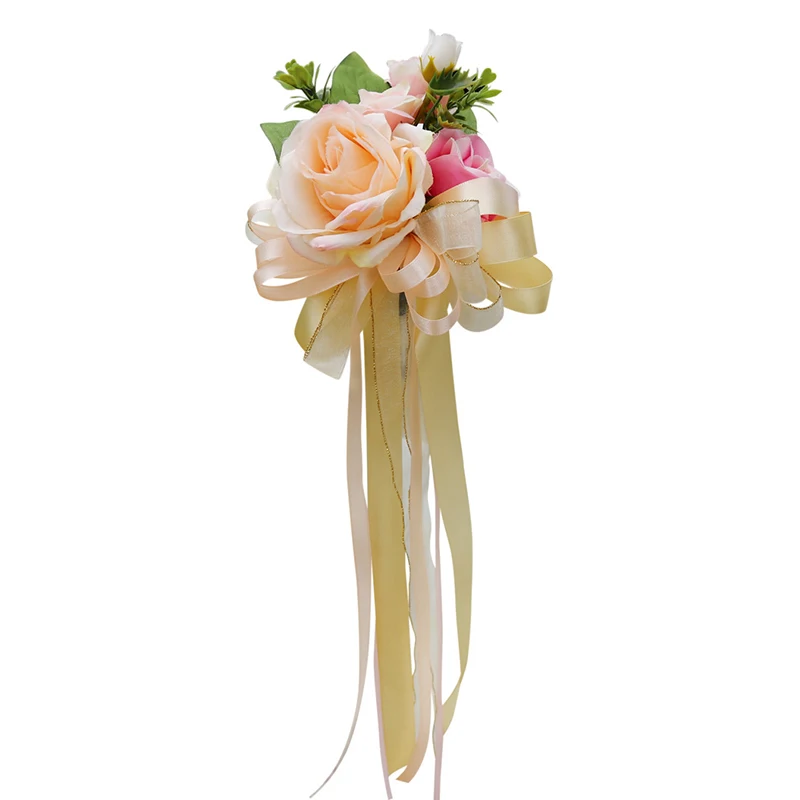 

Artificial Flower Wedding Car Decoration Craft Events Accessories Door Handle Ornament Supplies For Wedding QP2