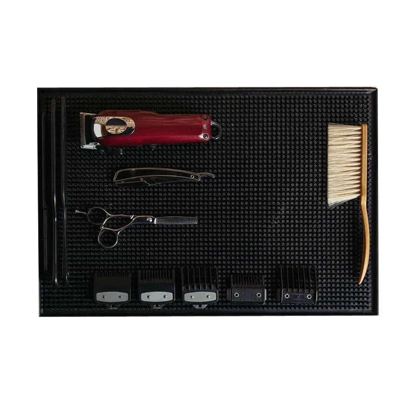 

Salon Black Hairdresser Tools Non-slip Pad Hair Dryers Hair Trimmers PP Soft Antiskid Mat Cushion Keep Hairdressing Kits