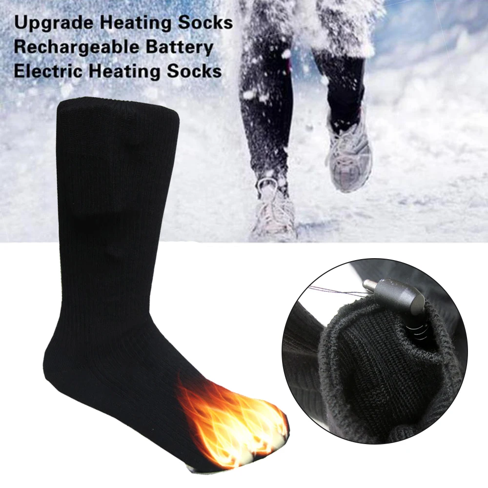 1 пара теплых хлопчатобумажных носков электрические носки с подогревом