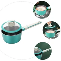 maifan stone mini milk pot baby food supplement flat bottom non stick pot stainless steel composite bottom milk pan
