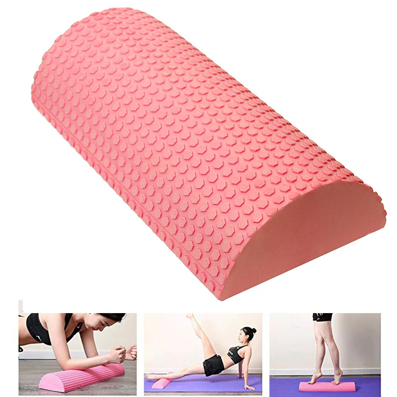 High Density EVA Foam Roller Half Round Massage Roller for Muscle Restoration Sport Recovery and Physical Therapy