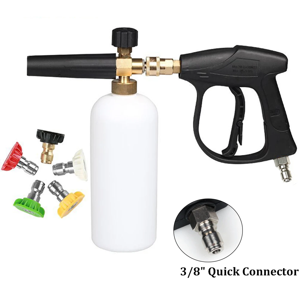 Автомойка 3/8 &quotбыстрый соединитель мойка высокого давления пенная насадка 1/4&quot