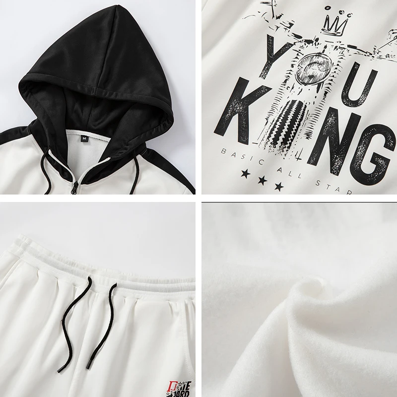 Новинка 2020 повседневный мужской спортивный костюм с капюшоном + спортивные штаны