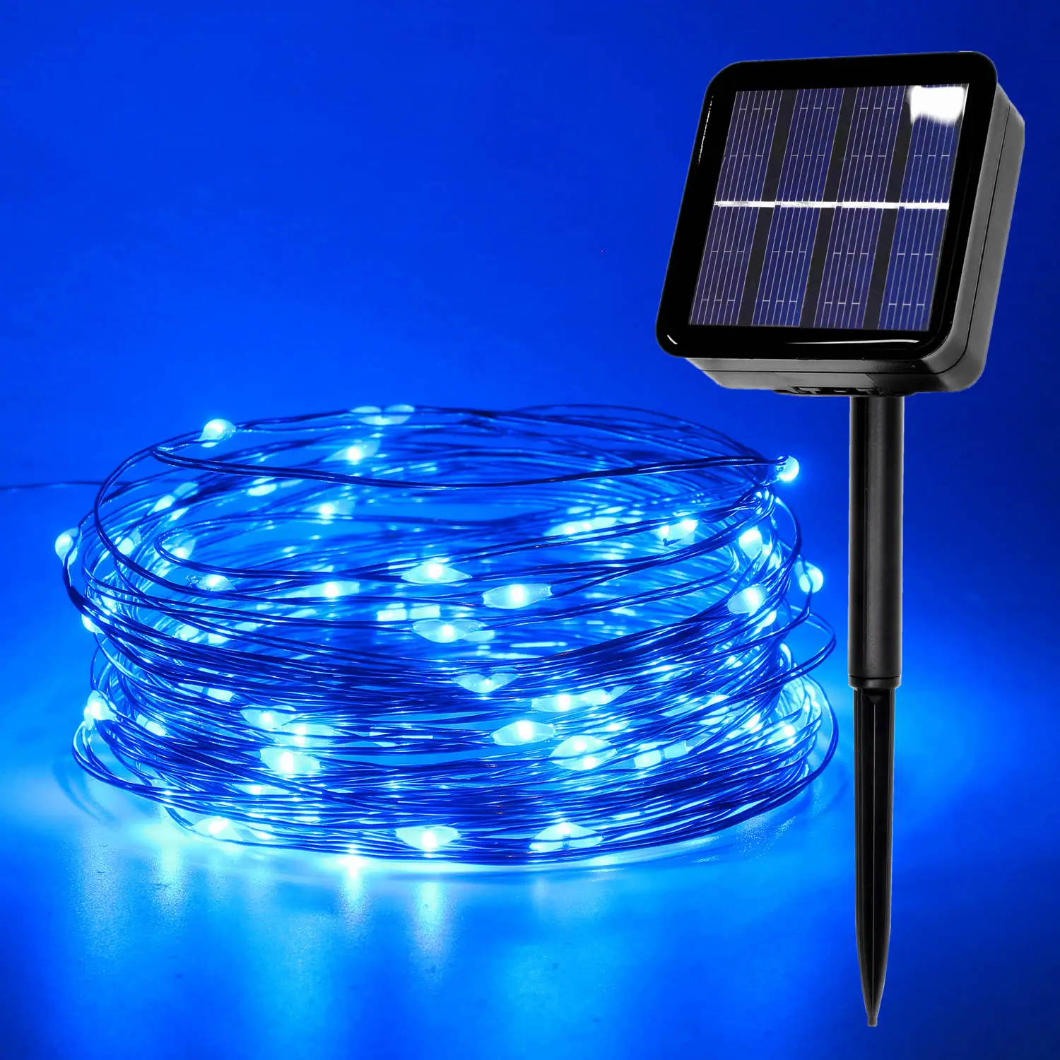 Открытый солнечный светильник USB светодиодный гирлянда Фея медный провод