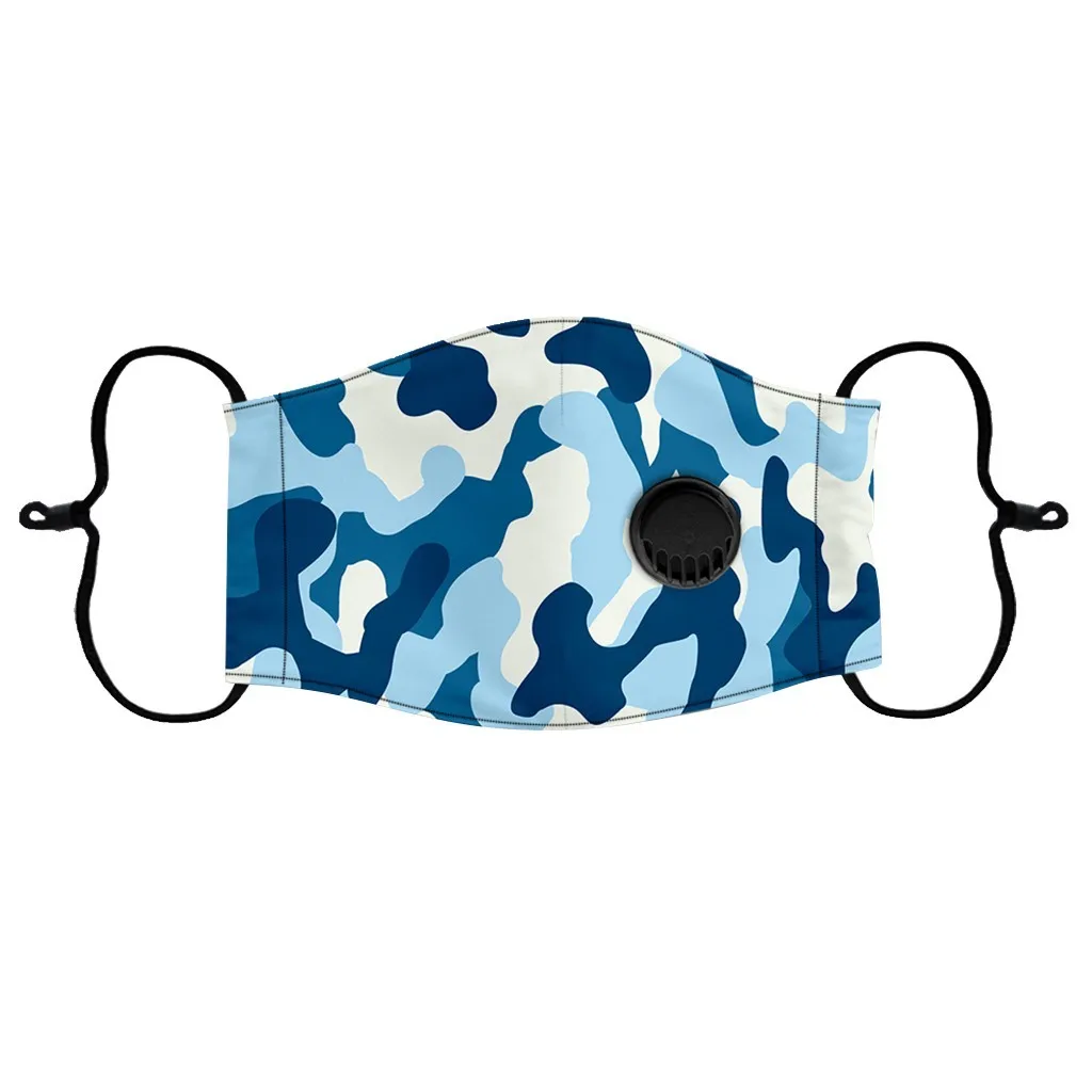 

5PC Kids Replaceable Filters Face Mask Reusable Camouflage Cotton Mascarillas Masques Enfant Anti Wind Dust Masque De Protection