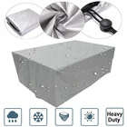 Водонепроницаемые чехлы для садовой мебели, 6 размеров, защита от дождя, снега, для дивана, стола, стула, пылезащитный чехол