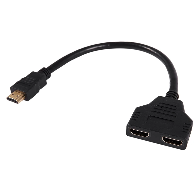HDMI от 1 до 2 двойной адаптер передачи сигнала кабель конвертера для видео ТВ HD TV