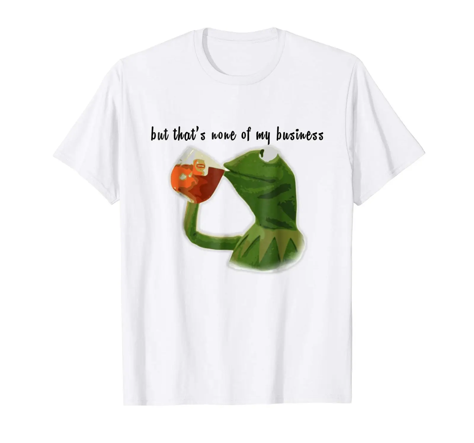 Забавная белая футболка Kermit the Frog But's Not of бизнес с рисунком из мультфильма