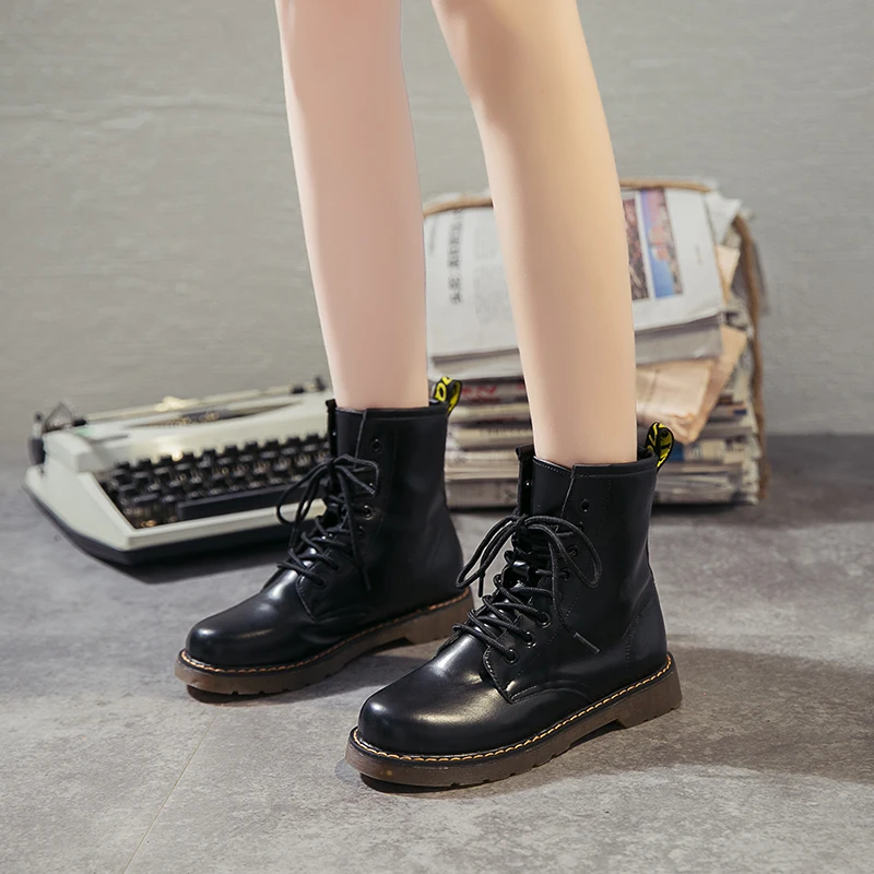 Lucyever/Женская обувь из искусственной кожи женские модные теплые зимние ботинки с