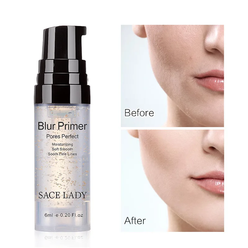 

SACE LADY Makeup Primer Facial 24k Gold Foundation Primer Oil Control Pores invisible Matte Lasting Primer Cosmetic TSLM1