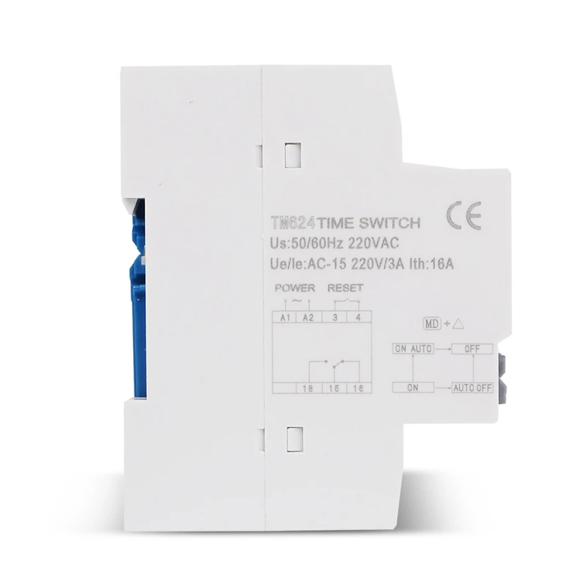 

SINOTIMER TM624 Digital Timer Switch 40-Group Time-Controlled Ringer Din Rail Mount 220V Timer Relay
