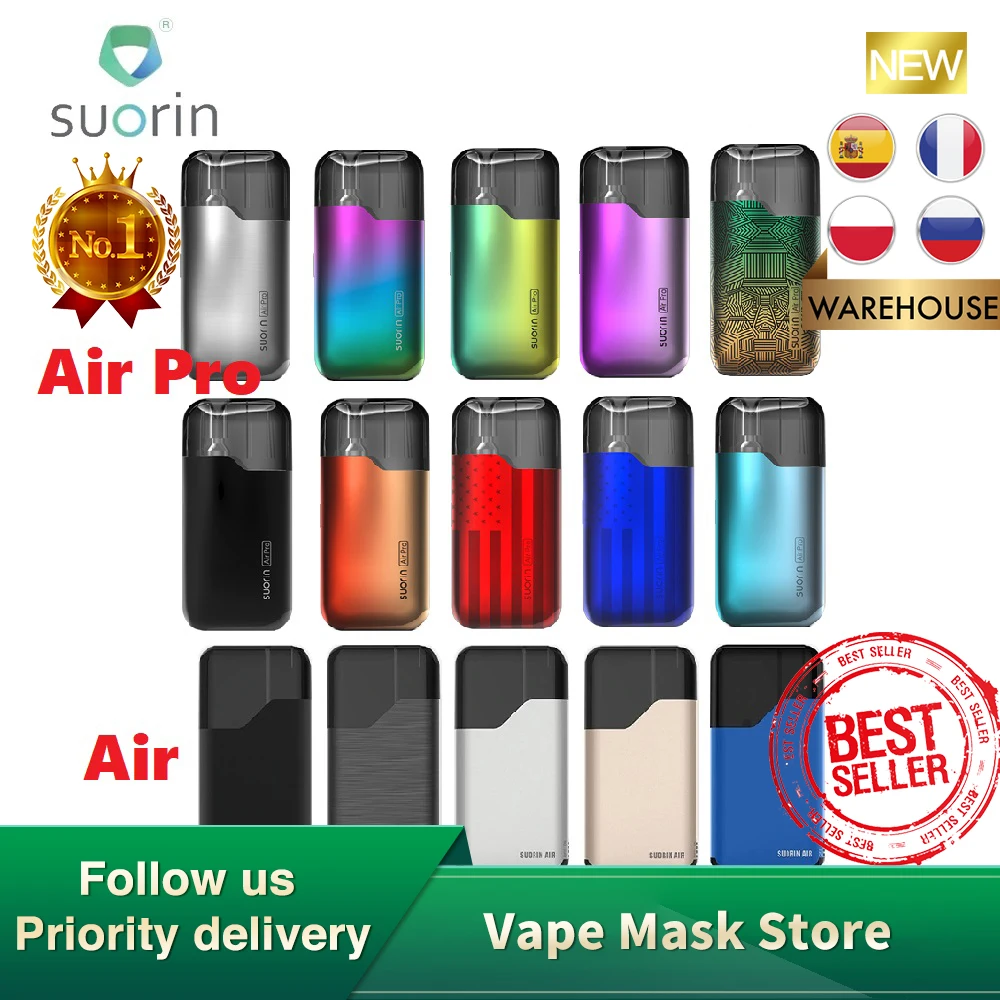 Оригинальный стартовый набор Suorin Air с батареей 400 мАч и картриджем 2 мл VS Pro Pod Kit 930
