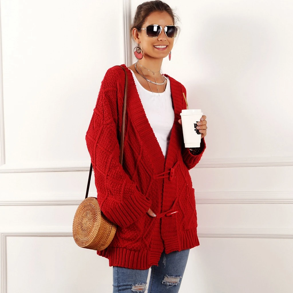 Женское Свободное пальто-кимоно CHAMSGEND Повседневный Кардиган с длинным рукавом