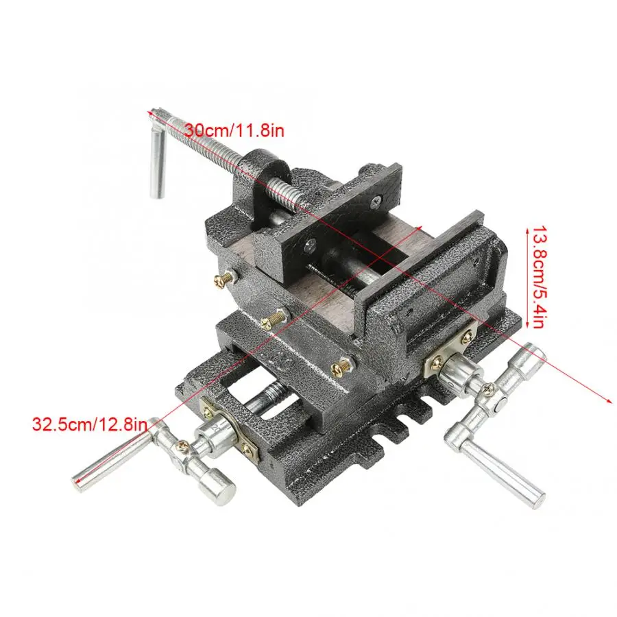

4 inches Bench Table Vise Cross Slide Drill Press Vise Metal Milling Vice Holder Clamping Tool
