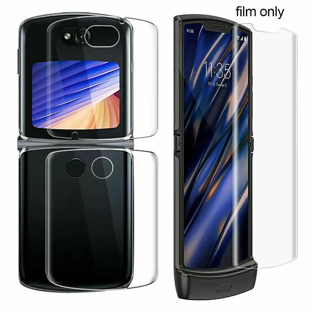 Прозрачная защитная пленка для экрана HD Motorola Moto Razr 5G 2021 мягкая Гидрогелевая