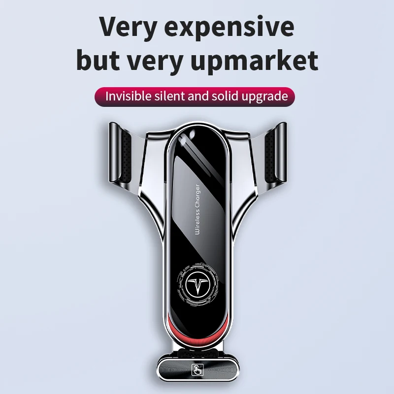 Soporte de tel&eacute;fono para coche T11, accesorio de Metal, inducci&oacute;n el&eacute;ctrica, 15W, carga r&aacute;pida, salida de aire, soporte de tel&eacute;fono m&oacute;vil para iPhone 13 12-0