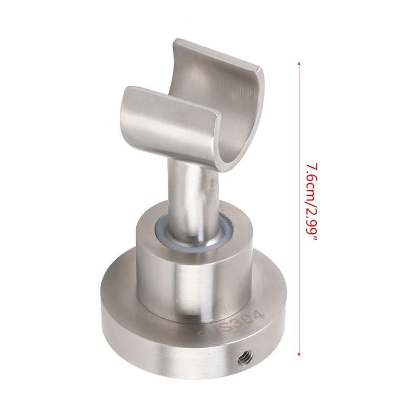 

Wall Mounted Stainless Steel Handheld Shower Head Bracket 360 Degree Adjustable Brushed Bathroom Shower Spray Holder