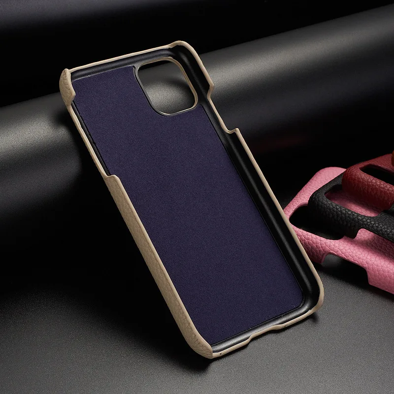 

Suitable for Apple Iphone12 Phone Case Retro Gilding Customized Leather Lychee Pattern IPhoneSE Protective Cover 8P