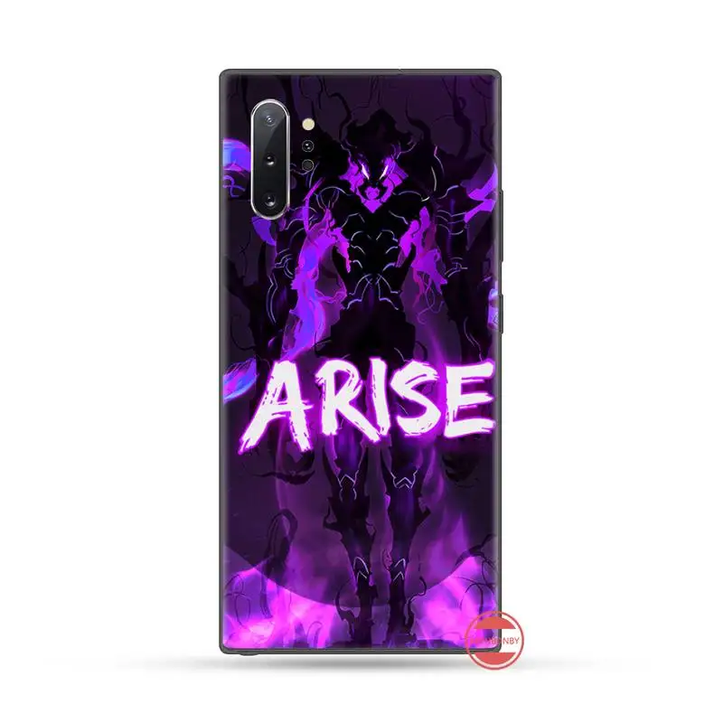 

Solo leveling Phone Case For Samsung galaxy S 7 8 9 10 20 edge A 6 10 20 30 50 51 70 note 10 plus