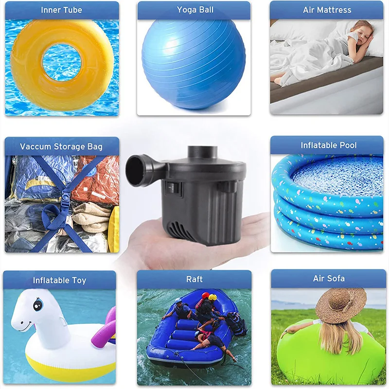 Электрический воздушный Насос портативный быстрозаполняющий автомобильный