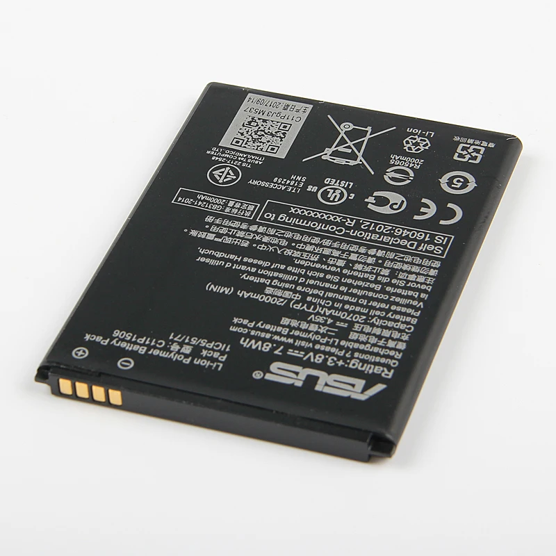 Original ASUS C11P1506 Phone Battery For Live G500TG ZC500TG Z00VD ZenFone Go 5.5 inch 2070mAh | Мобильные телефоны и