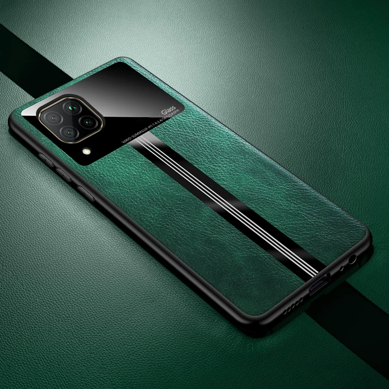 Чехол для Huawei P40 Lite мягкий Роскошный чехол из плексигласа с текстурой кожи
