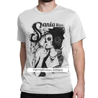 santa muertos sante muerte t shirts mens premium cotton tshirts saint death goth mexican skull tee shirt fitness camisas