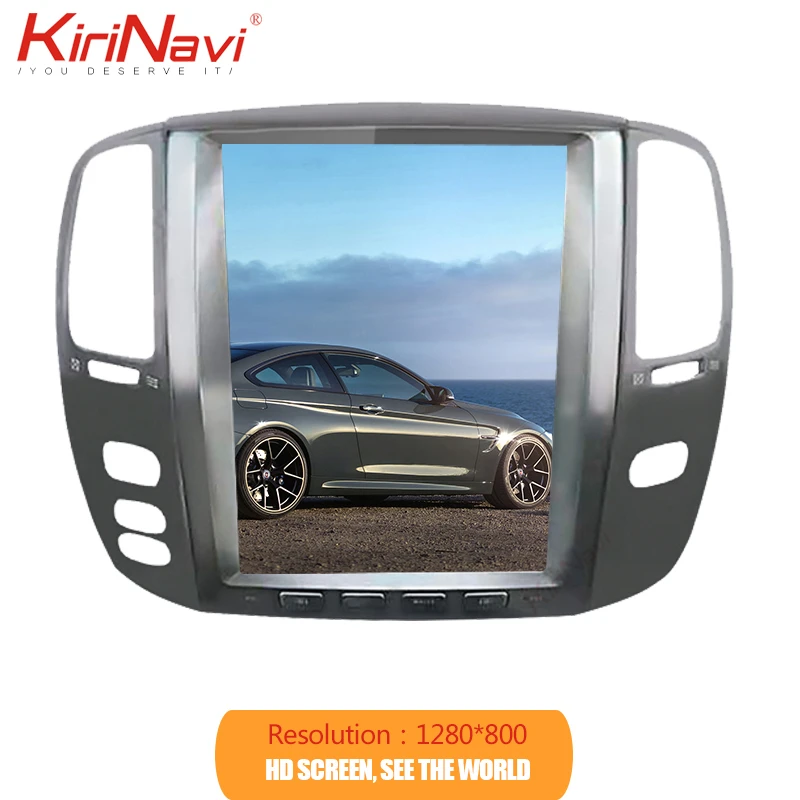 Автомагнитола KiriNavi 12 1 дюйма Din Android 9 0 для Lexus LX470 Toyota Land Cruiser 100 автомобильный Dvd