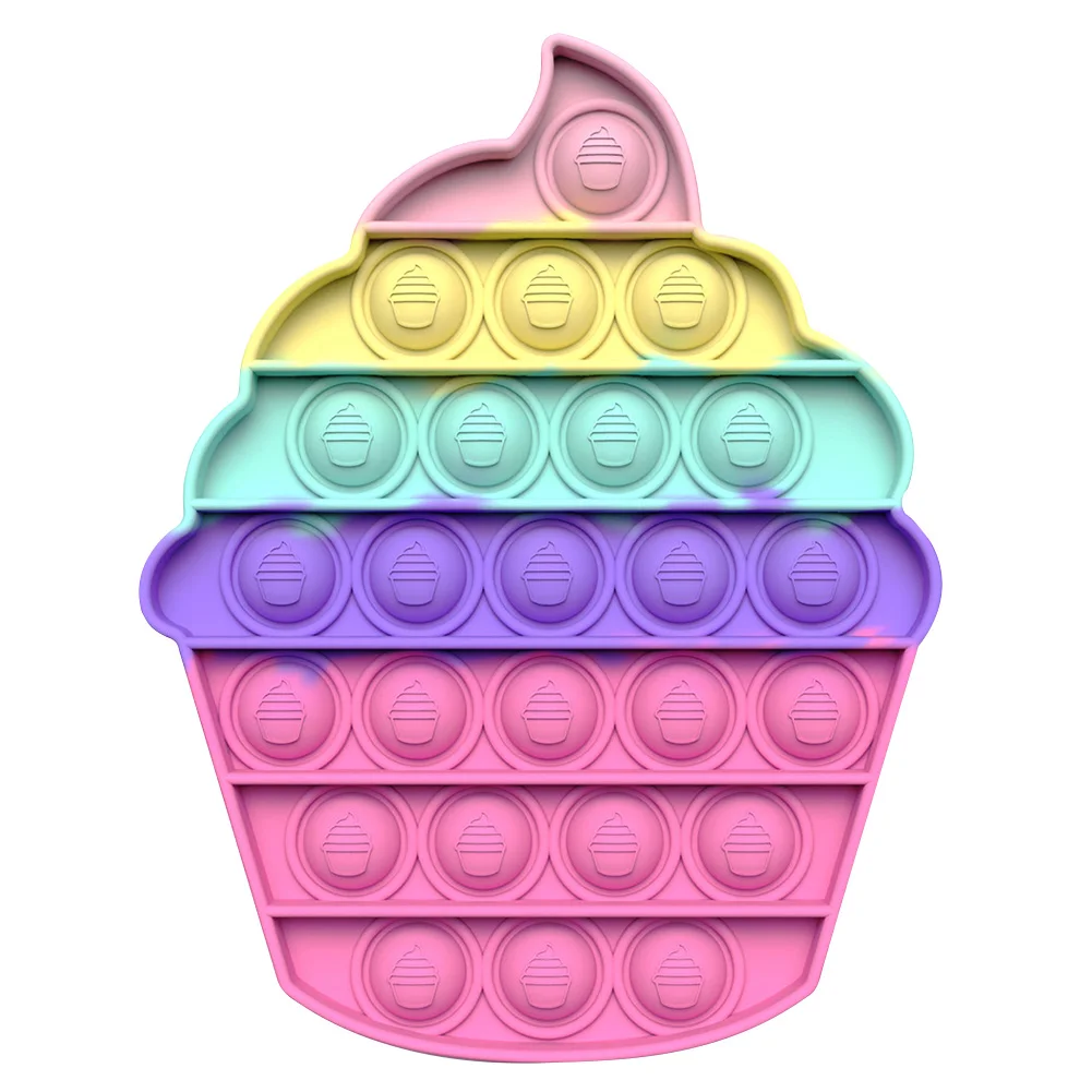 

Two start Fidget Reliver Stress Toys Rainbow Push It Bubble Antistress Toys Adult Children Sensory Toy To Relieve Autism Drops