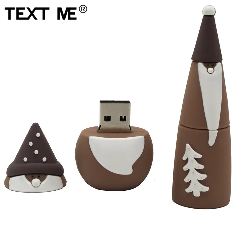 TEXT ME креативная Рождественская елка usb флеш-накопитель usb 2,0 4 ГБ 8 ГБ 16 ГБ 32 ГБ 64 ГБ флешка, подарок