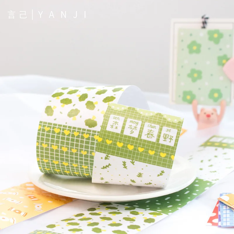 Простая клейкая лента для маскировки липкая декоративная бумага свежая ручная