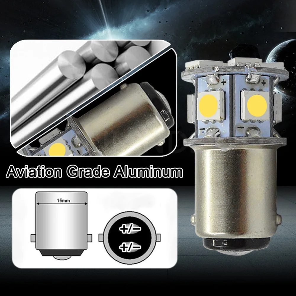 1 шт. 6 в/12 V/24 V 4300 К 5050 светодиодный двойной контакт BA15D 1142 мотоцикла Лодка Караван автомобильный обратный резервный задний стоп-сигнал светильник лампочка
