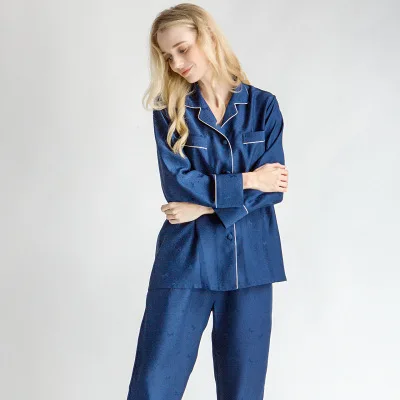 100 шелковые пижамные комплекты золотистые полностью женские ночные рубашки