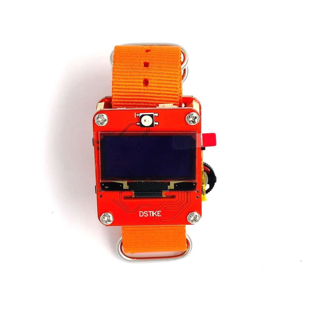 DSTIKE WiFi Deauther браслет носимый ESP8266 макетная плата Смарт-часы DevKit Arduino NodeMCU ESP32 IoT I2-002-004-005 - Цвет: Wristband Orange