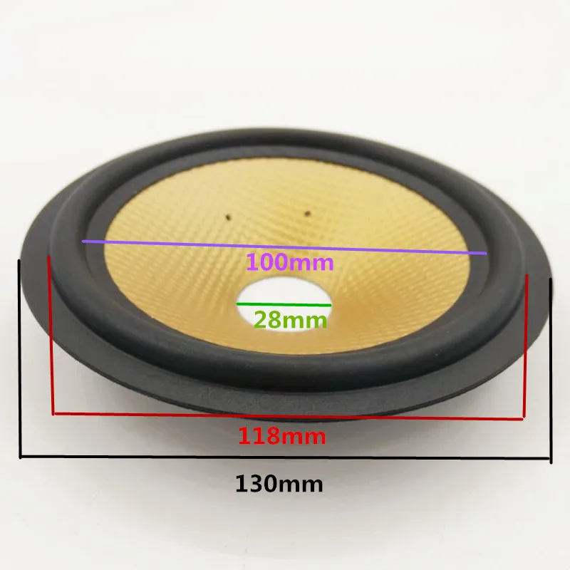5 дюймов 4*6 6 &quotдинамик бумага конус резиновый край впрыска бассейна НЧ динамик