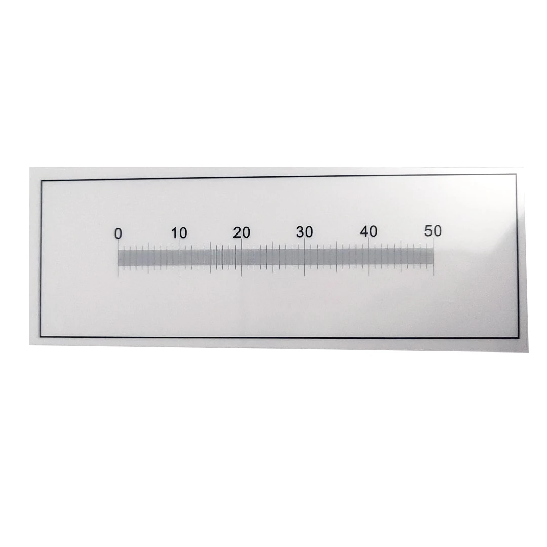 

Microscope Objective lens Micrometer DIV 0.1mm Film Ruler Highly Transparent PET Calibration Measuring Card