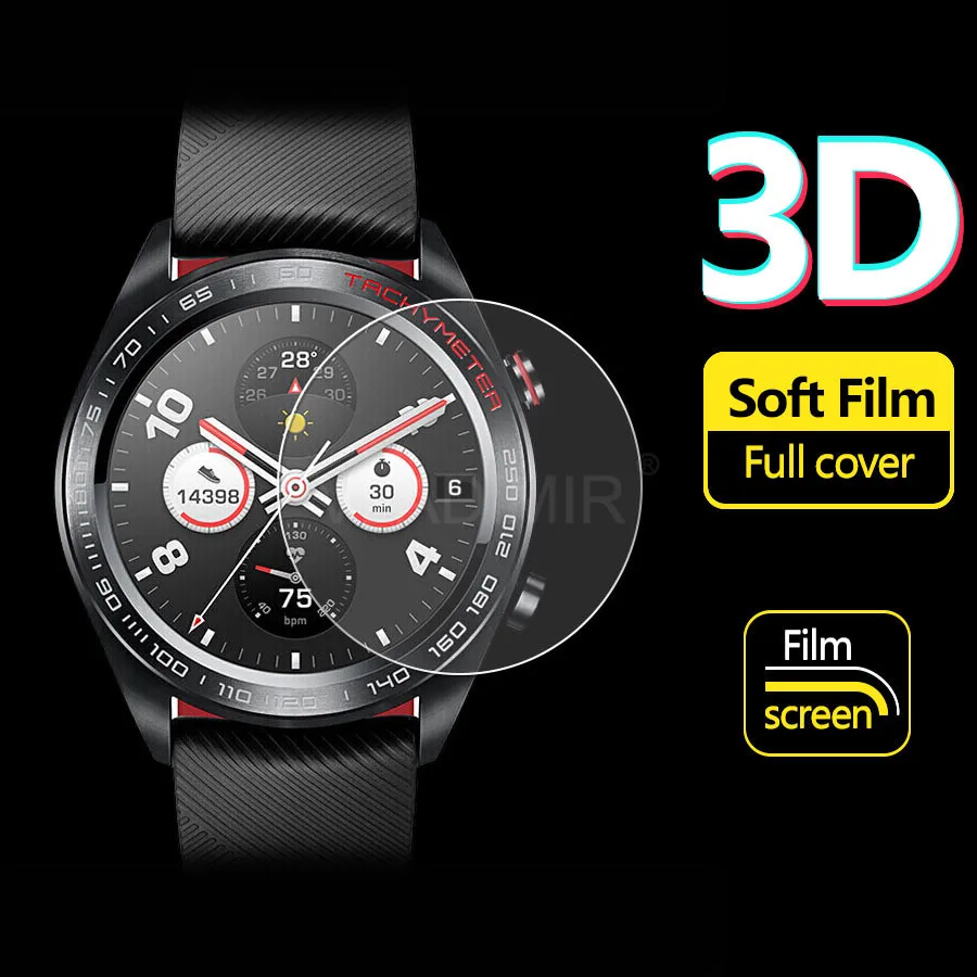 3D защитная пленка из мягкого ТПУ для Huawei Watch 2 1 Pro 2018 Magic GT Honor S1 не стекло|Защитные