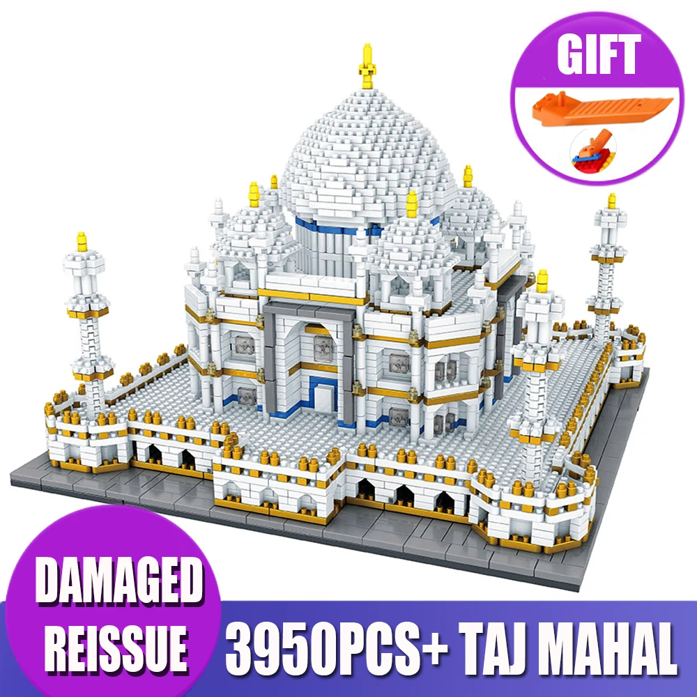 Алмазные мини строительные кирпичики город архитектура земли метки Тадж Махал